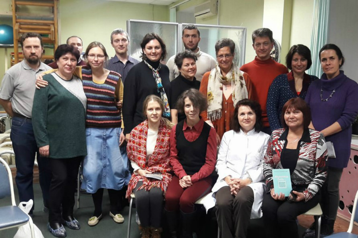 The staff of ALS Care Service in Moscow met with Frederica de Graaf